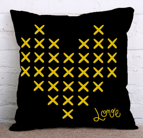 Cushion Cover SET Cotton Linen Throw Pillow,Love Style - LiYiFabrics