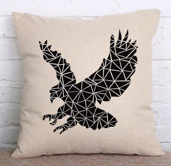Cushion Cover SET Cotton Linen Throw Pillow, Animals design - LiYiFabrics