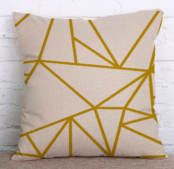 Cushion Cover SET Cotton Linen Throw Pillow,Simplicity - LiYiFabrics