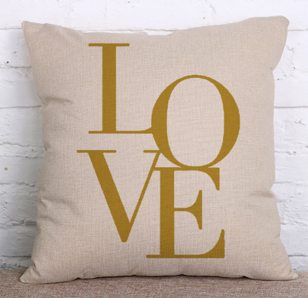 Cushion Cover SET Cotton Linen Throw Pillow,Simplicity - LiYiFabrics