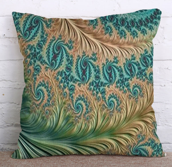 Cushion Cover SET Cotton Linen Throw Pillow,Flowers - LiYiFabrics