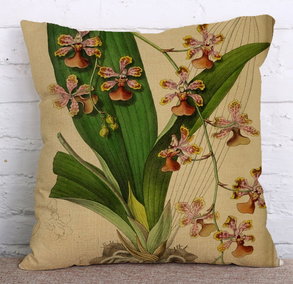 Cushion Cover SET Cotton Linen Throw Pillow,Green Plants - LiYiFabrics