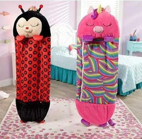 Pillow & Sleepy Sack, Hooded Wearable Snuggle Tail Blanket - LiYiFabrics