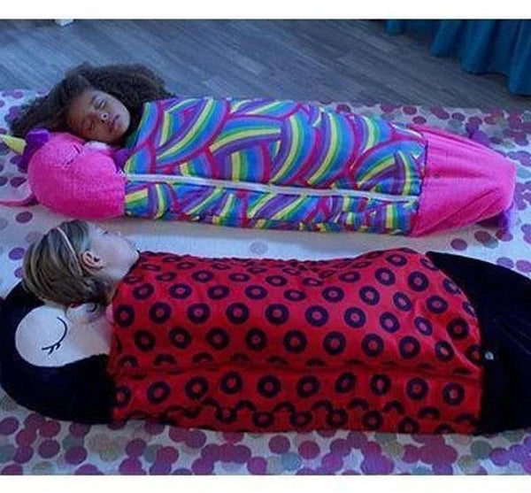 Pillow & Sleepy Sack, Hooded Wearable Snuggle Tail Blanket - LiYiFabrics